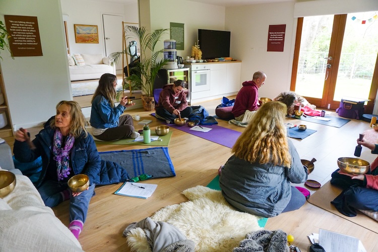 Participants at Sound Healing Basics workshop with IKSRE