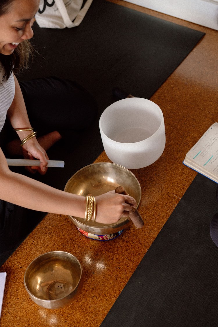 Image from a Sound Bath workshop. Image from a Sound Bath workshop.